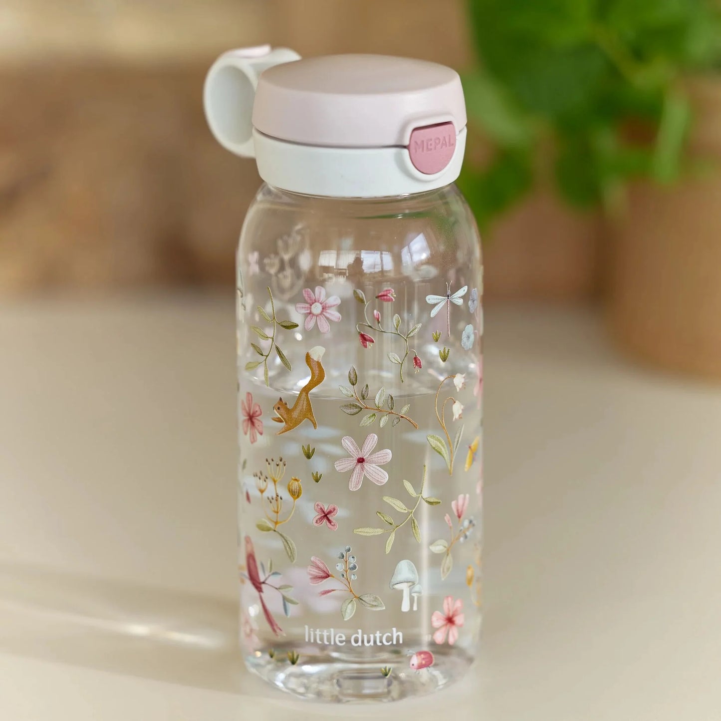 Garrafa de Plástico 600ml - Rosa