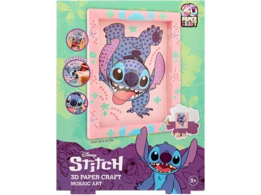 Pintar c/ diamantes paper craft 3d - Stitch
