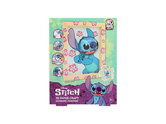 Pintar c/ diamantes paper craft 3d - Stitch