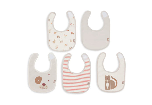 Babete Bib Jersey - Animal Friends
