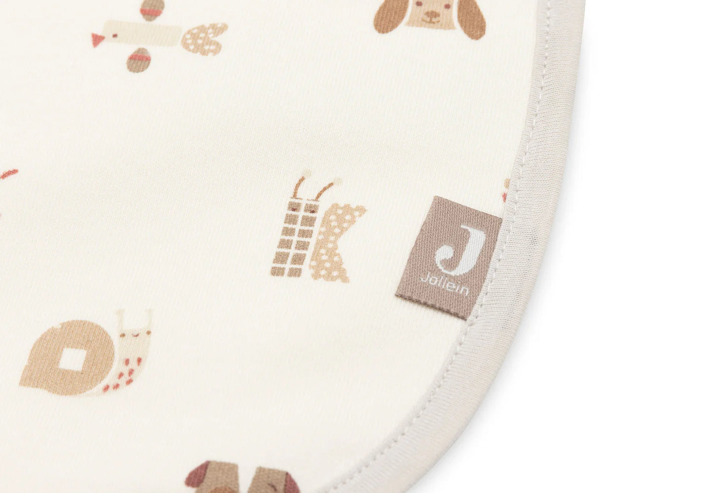 Babete Bib Jersey - Animal Friends