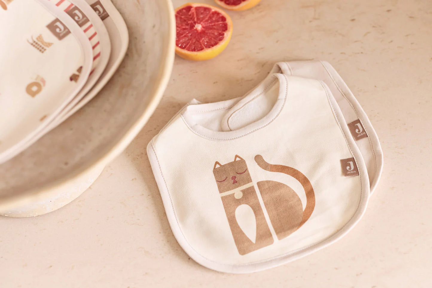Babete Bib Jersey - Animal Friends