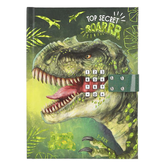 Diário Dino World com código secreto