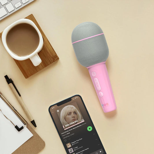 Micro Groovy Marshmallow - microfone multifuncional