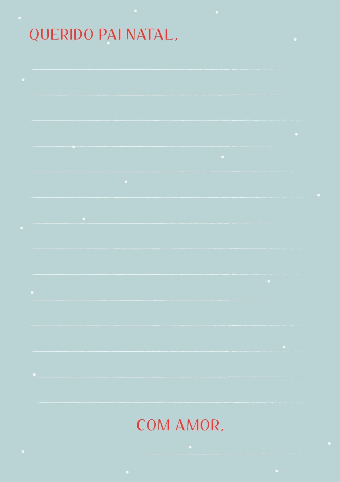 Carta ao Pai Natal (com resposta)