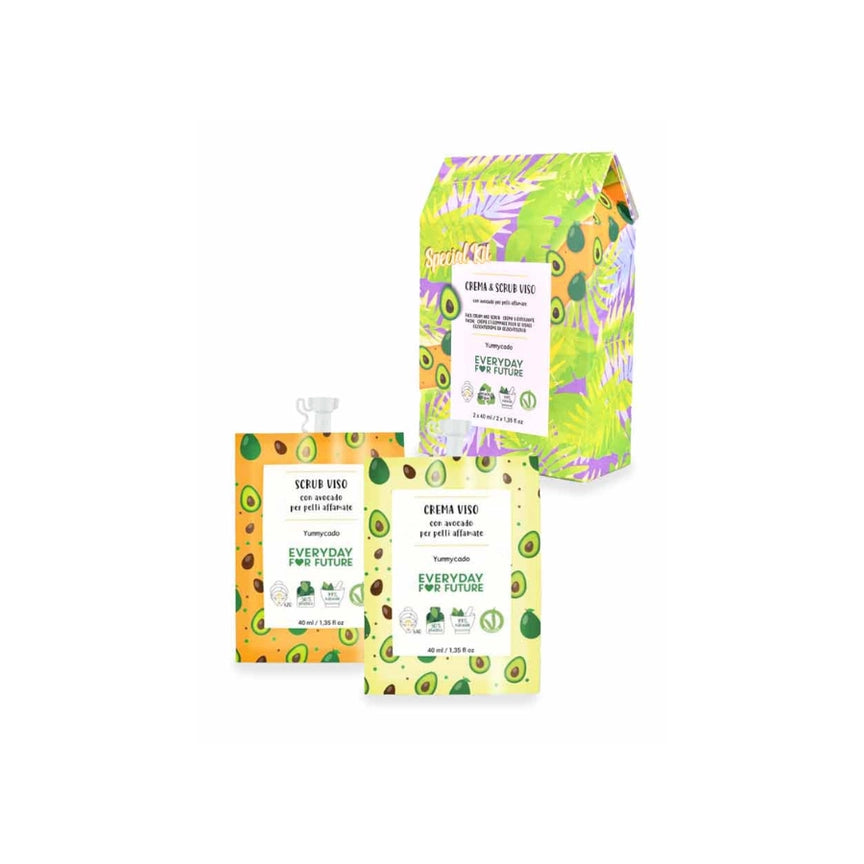 Kit Esfoliante e Hidratante Facial Abacate