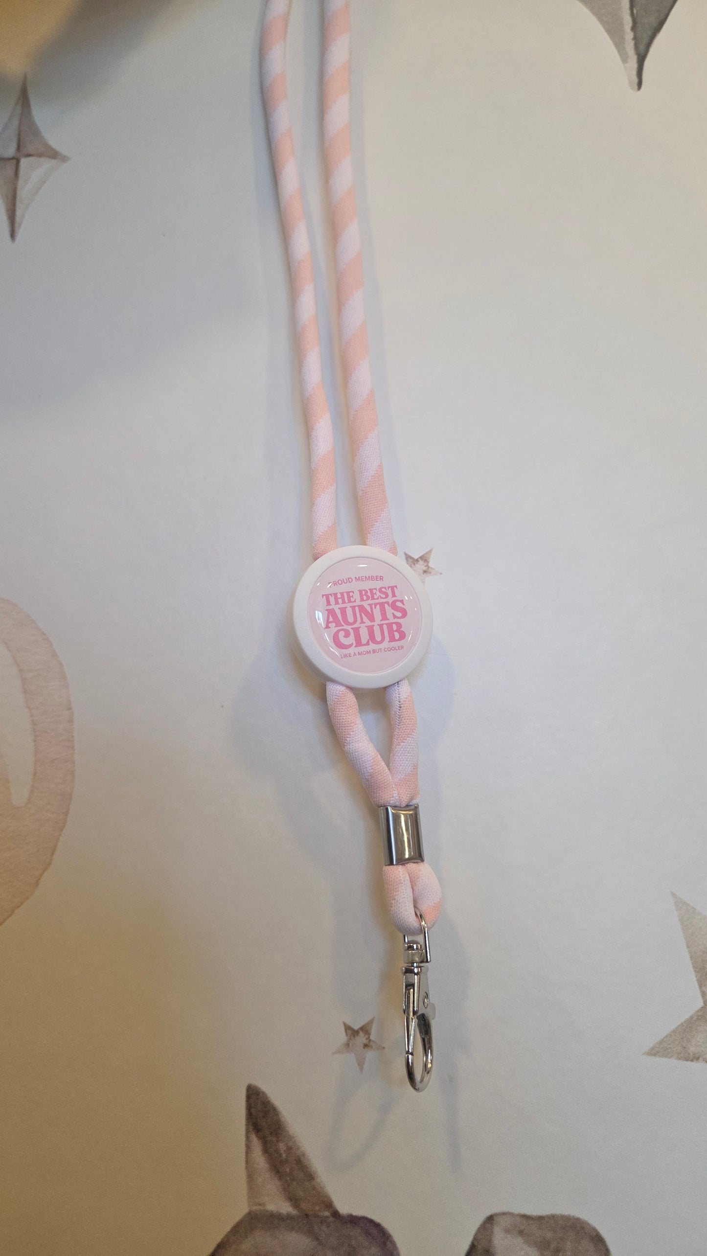 Fita/lanyard porta chaves ou cartões - The Best Aunts Club
