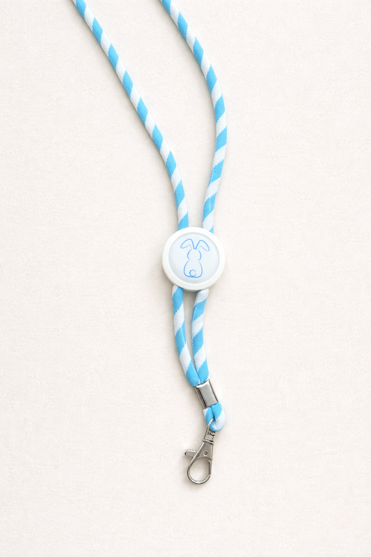 Fita/lanyard porta chaves ou cartões - Coelho