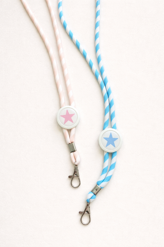 Fita/lanyard porta chaves ou cartões - Estrela