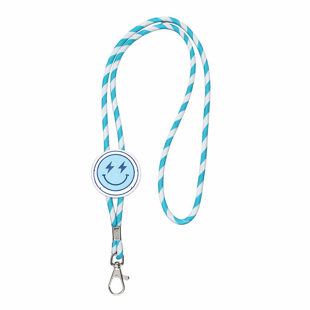 Fita/lanyard porta chaves ou cartões - Smile