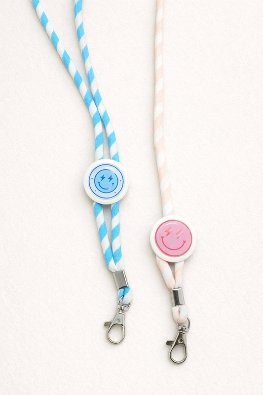 Fita/lanyard porta chaves ou cartões - Smile