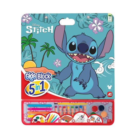 Bloco de Colorir gigante 5 EM 1 - Lilo & Stitch