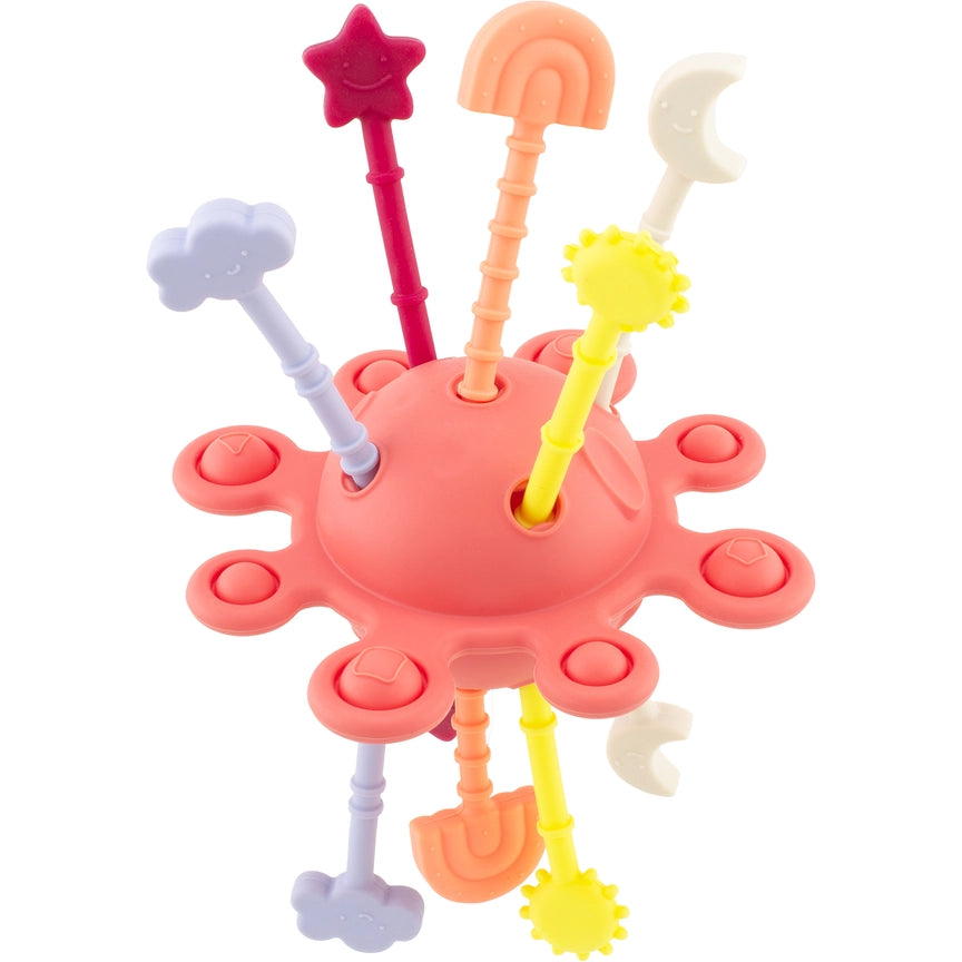 Brinquedo Sensorial de Silicone - Lua Vermelho