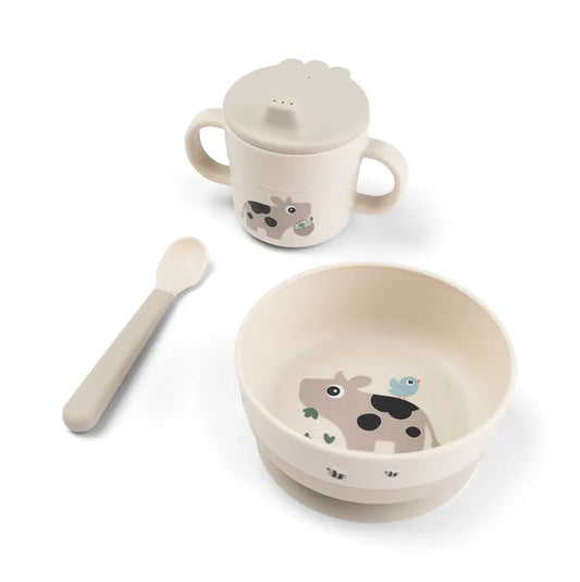 Conjunto de primeira refeição Foodie com sucção - Pequena fazenda