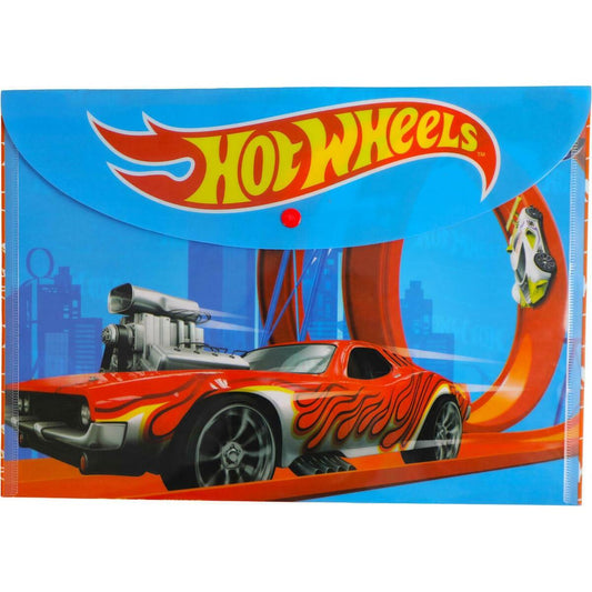 Capa c/botao A4 - Hot Wheels