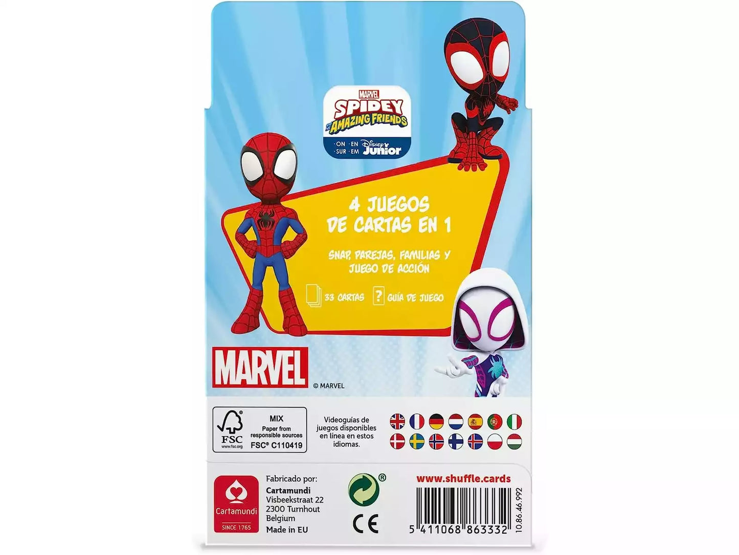 Jogo Cartas 4 em 1 - Spidey