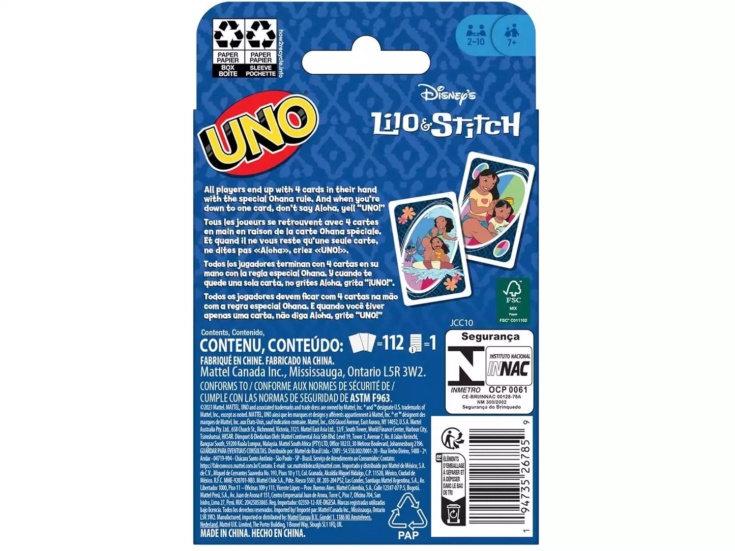 UNO Lilo e Stitch