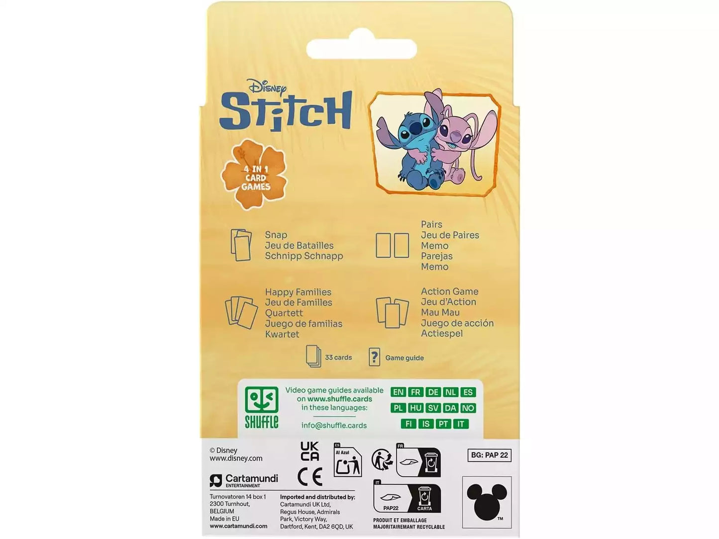 Jogo Cartas 4 em 1 - Stitch
