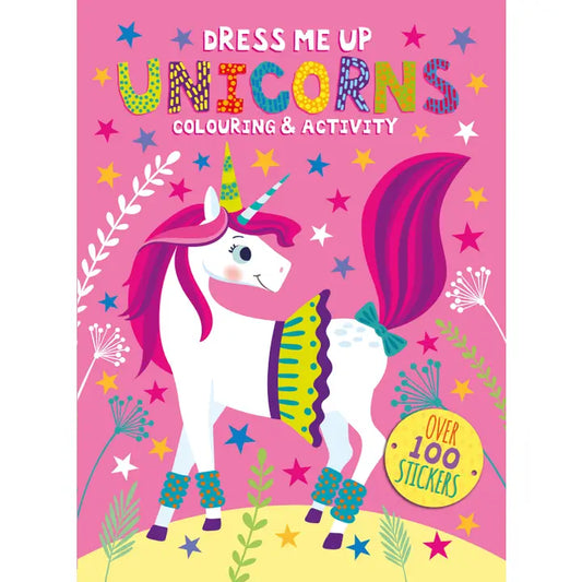 Livro de Colorir e Actividades Dress Me Up - Unicorns