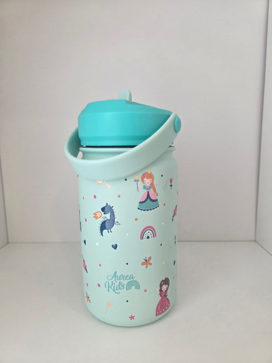 Garrafa Termica 330ml - Princesas Menta