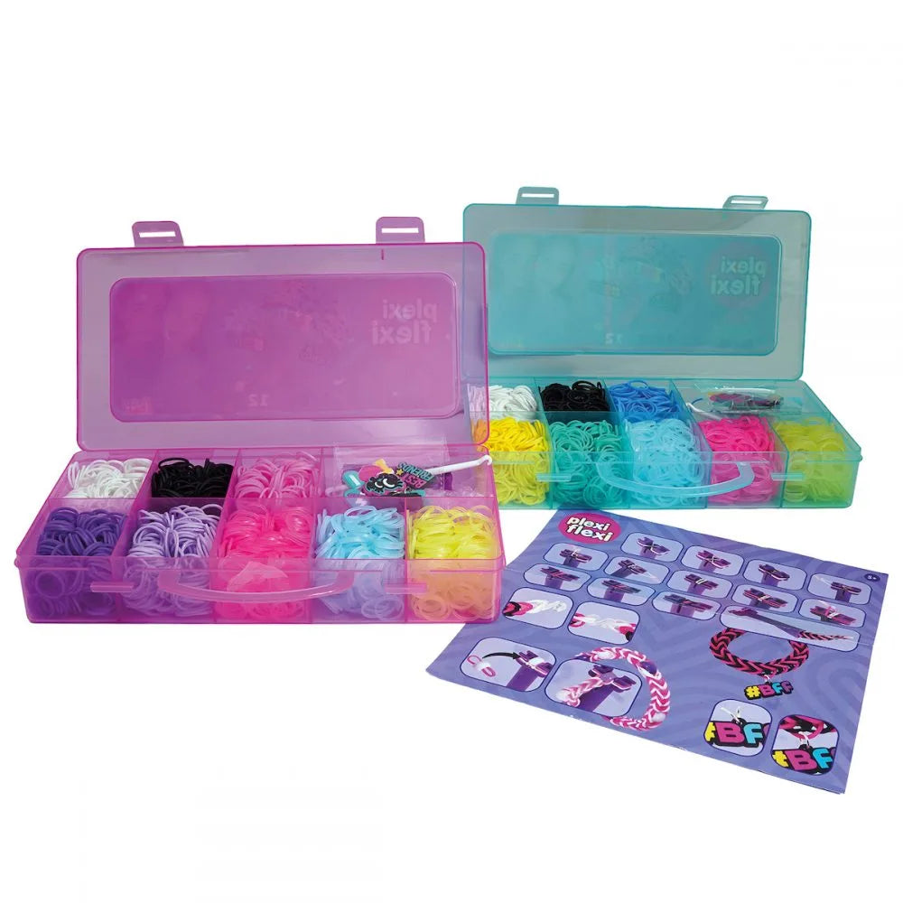 Kit para fazer Pulseiras c/2400 elasticos - Best Friends Forever