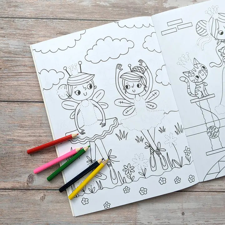 Livro de Colorir e Actividades Dress Me Up - Ballet