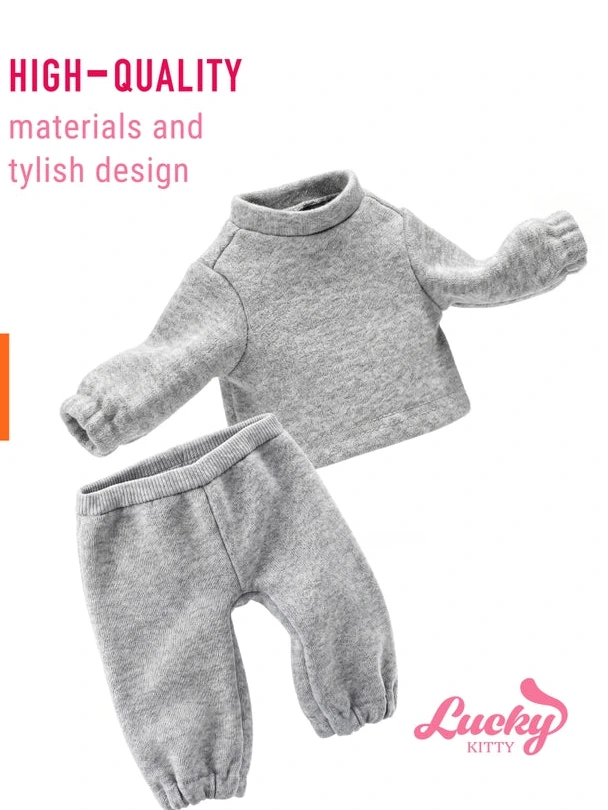 Conjunto de roupa de peluche Lucky Kitty: Casual Blossom