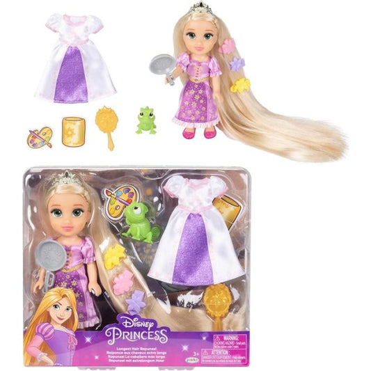 Princesas Disney - Boneca Rapunzel, 15 cm