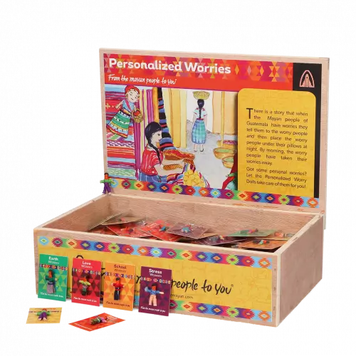 Mini boneca da preocupação