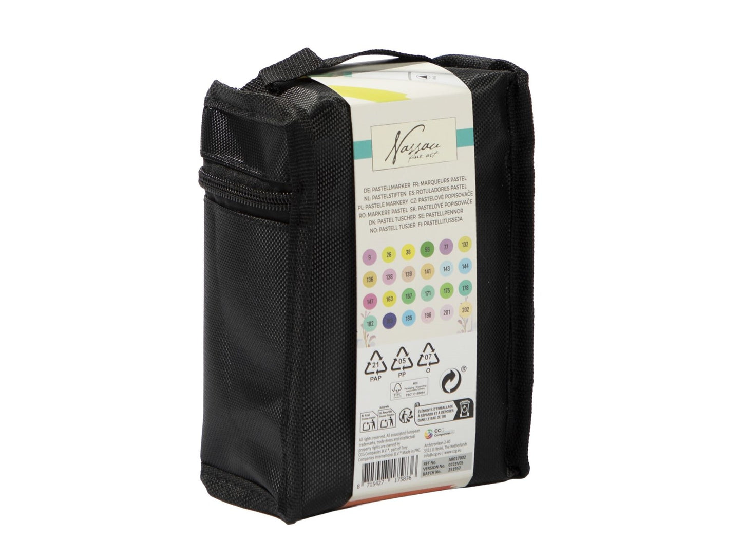 Marcadores ponta dupla 24pcs pastel