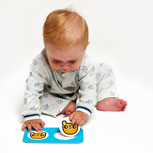 Puzzle Alto Contraste +12m - Combine os gêmeos