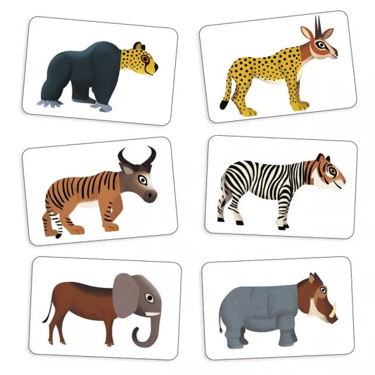 Anijumble jogo de cartas de observação e rapidez