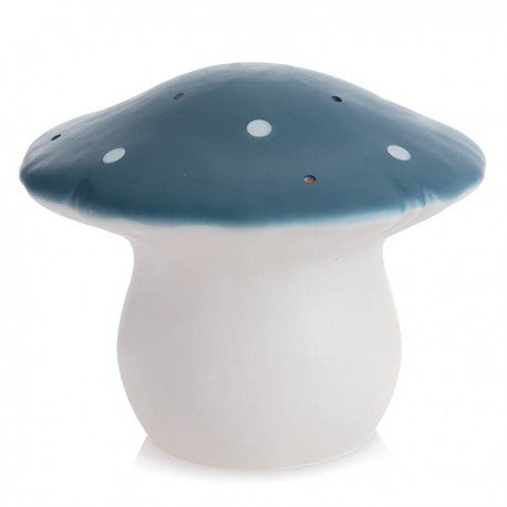 Candeeiro cogumelo médio azul denim