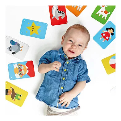 Cartões de alto contraste para bebés - 6 a 9 meses