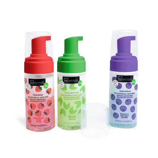 Mousse de limpeza facial