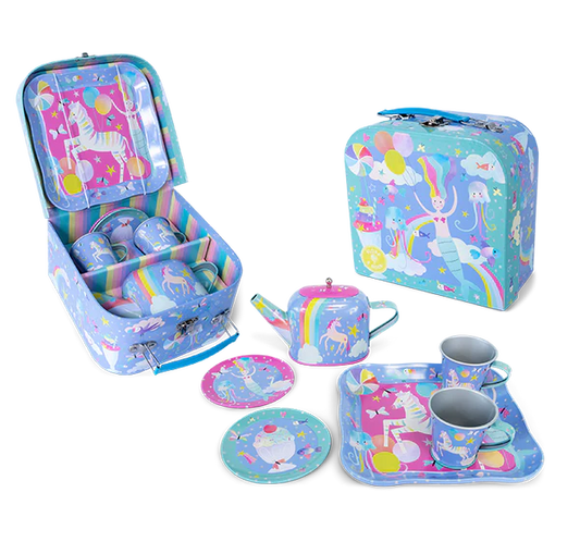 Juego de té de hojalata de 7 piezas - Fantasia