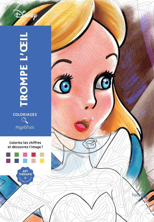 Livro de colorir - Arteterapia - mystères trompe-l'oeil, Disney