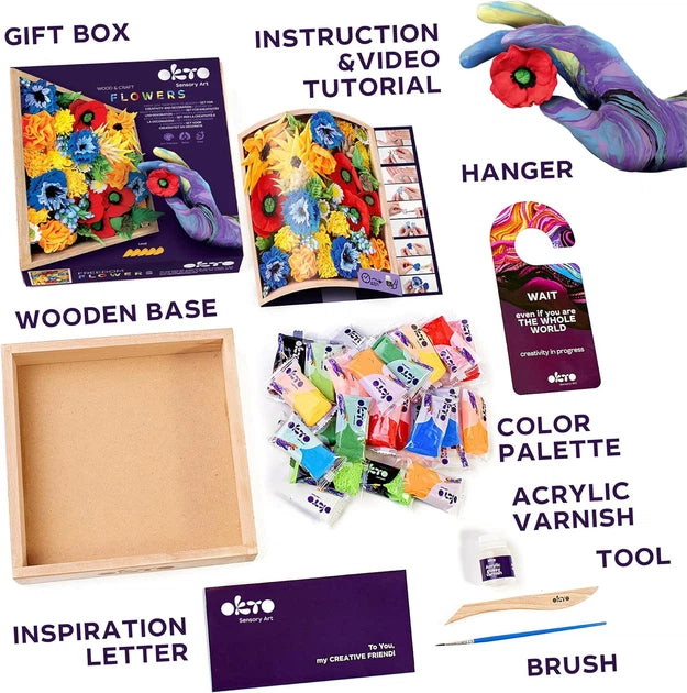 Okto Arte Sensorial Wood & Craft - Flowers Freedom