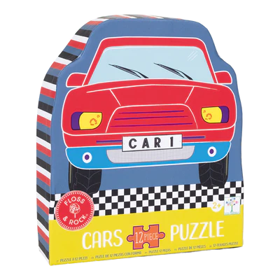 Puzzle em Forma de Carro 12PÇ