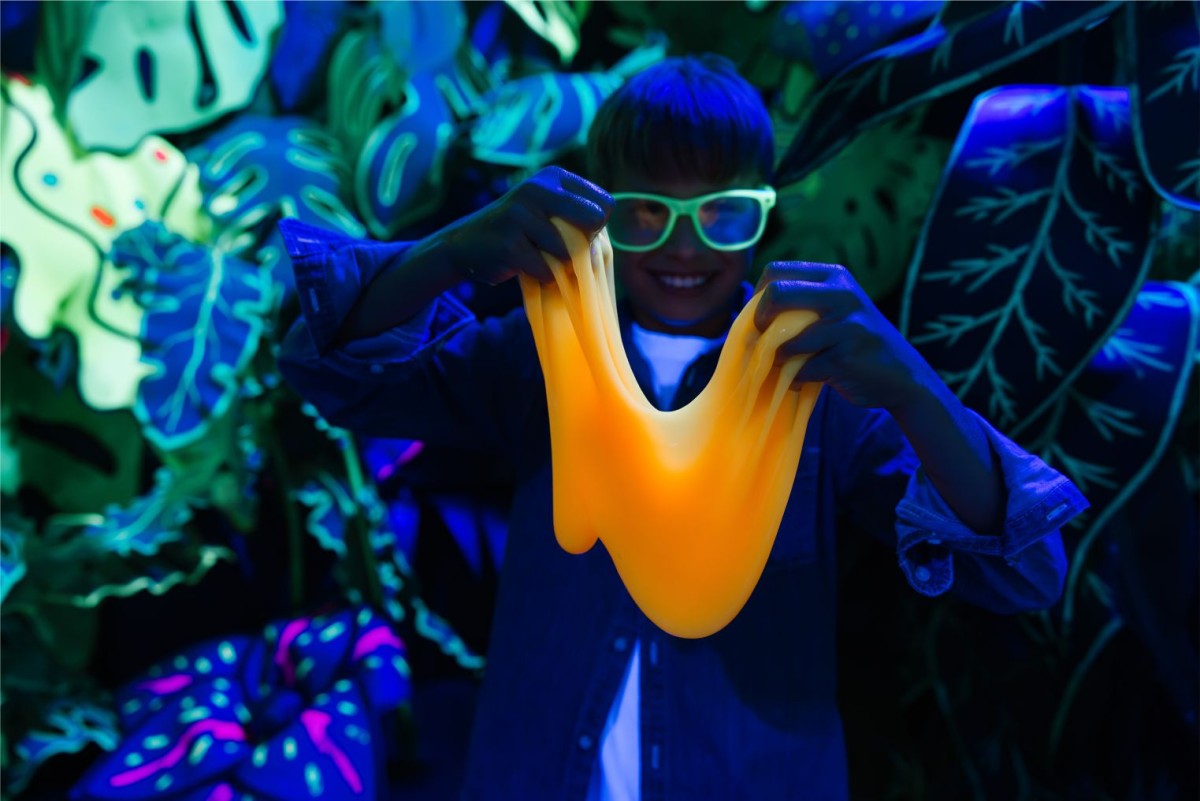 Juggly Slime Fluo Glow Laranja
