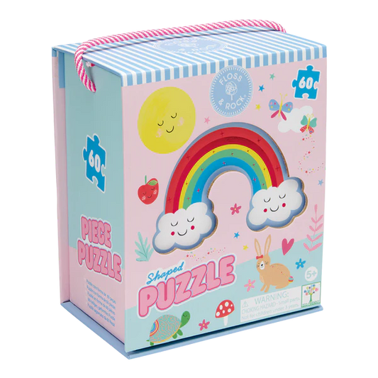 Puzzle 60 peças - fada  arco-íris