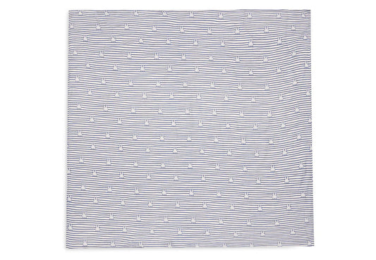 Musselina Swaddle 115x115cm Miffy Stripe - Azul-marinho