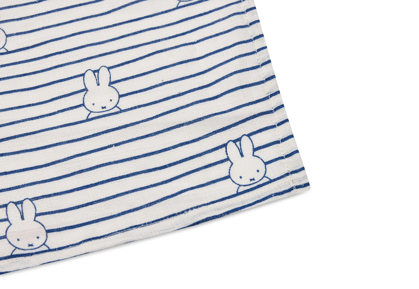 Musselina Swaddle 115x115cm Miffy Stripe - Azul-marinho