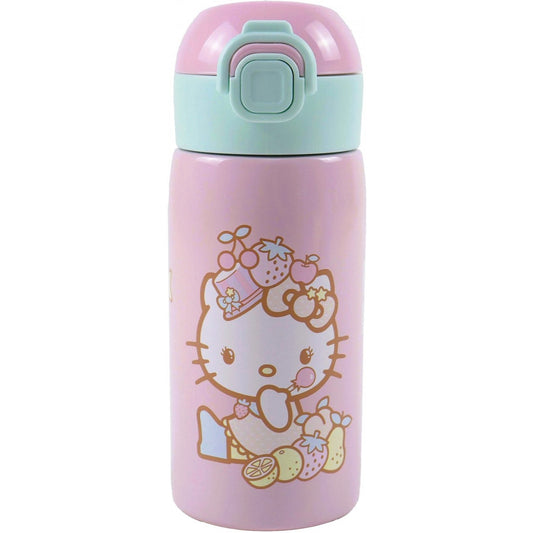 Garrafa Inox 500ml com palhinha - Hello Kitty