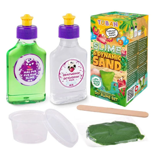 Kit DIY - Slime e Areia Cinética