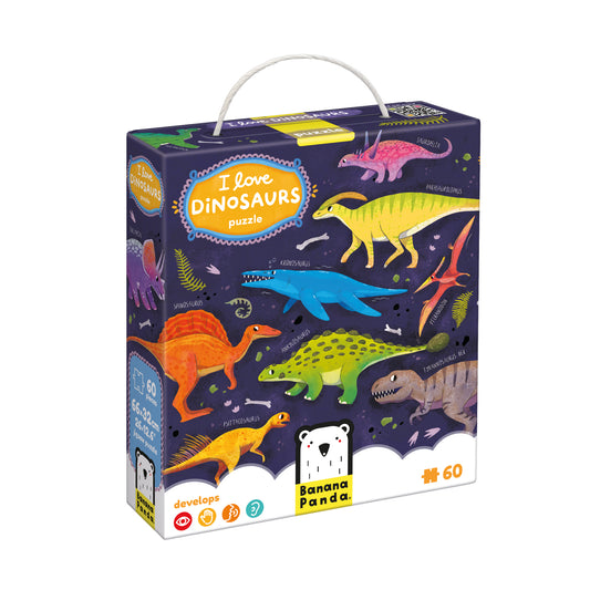 Me encanta el rompecabezas de los dinosaurios.