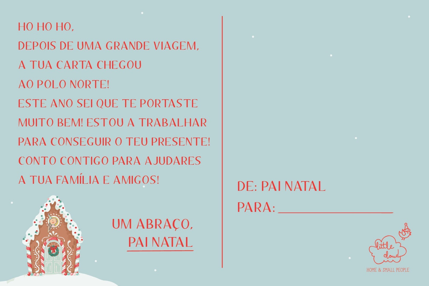 Carta ao Pai Natal (com resposta)