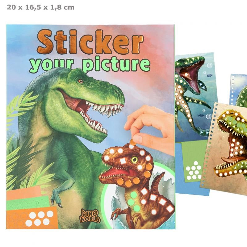 Livro de stickers Dino World