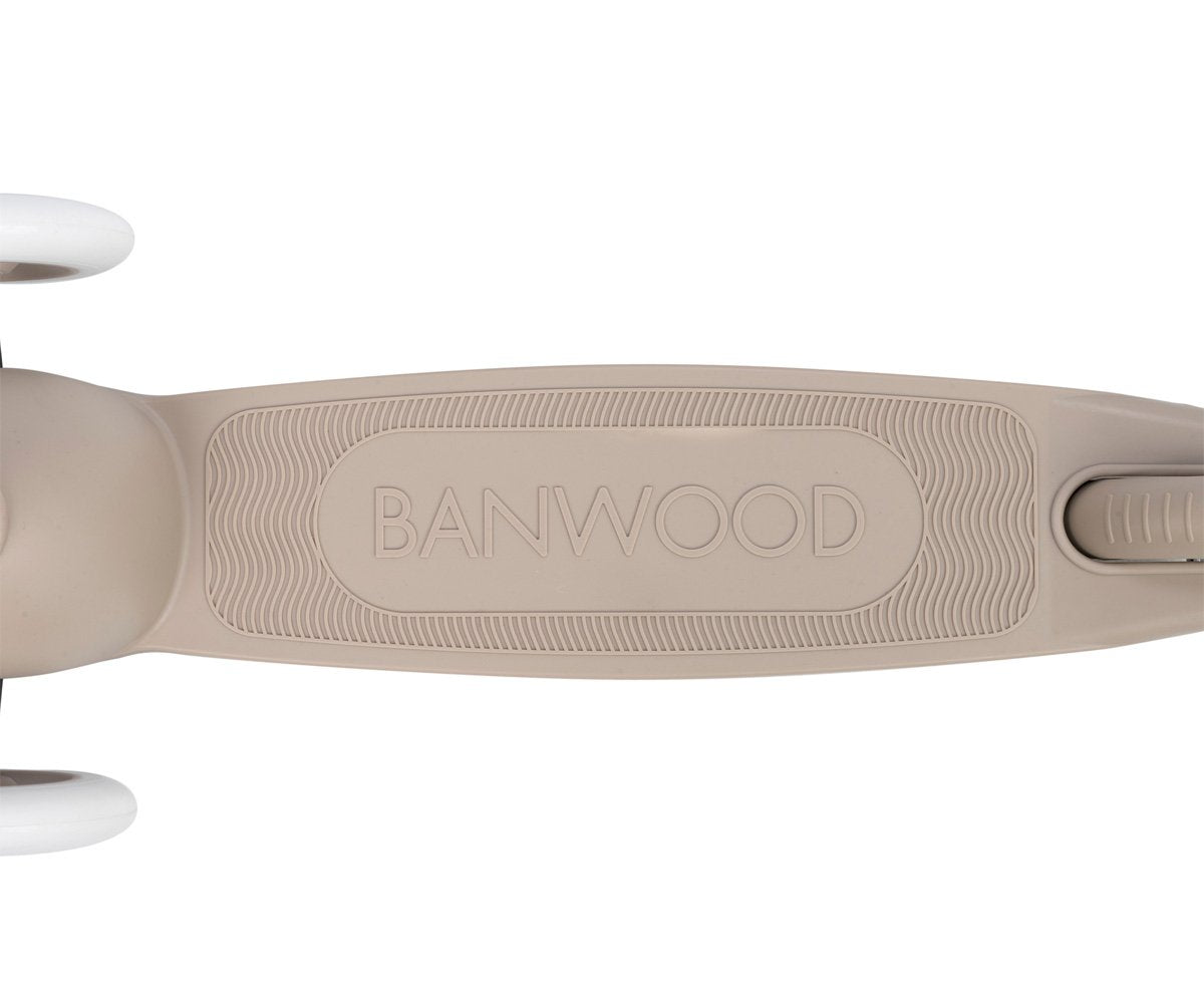Trotinete Eco Banwood + Cesta Pin & Ride Sand