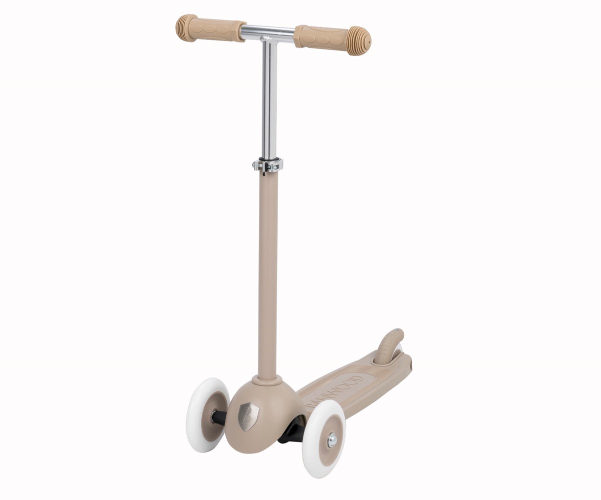 Trotinete Eco Banwood + Cesta Pin & Ride Sand
